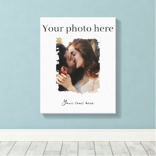 Aardig Koppel Aangepaste Foto Canvas Afdruk