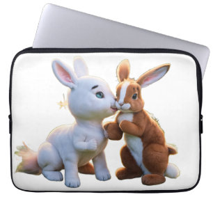 Aardig Paardje Knabbelt Teder aan een Schattige Ra Laptop Sleeve