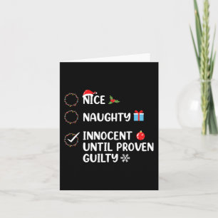 Aardig stout onschuldig tot het tegendeel bewezen kaart