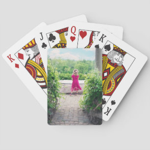 Aardige aangepaste persoonlijke fototemplate voor pokerkaarten