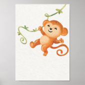 Aardige Apen-kinderkamerposter voor Kinderkamer De Poster (Voorkant)