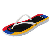 Aardige Armeense vlag kleuren patriottisch Teenslippers (Schuin)