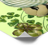 AARDIGE BABY DIE KONIJN KNUFFELT Ierse St. Patrick Poster (Hoek)
