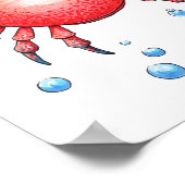 Aardige baby zeekrab poster (Hoek)