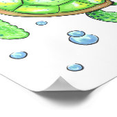 Aardige Baby Zeeschildpad Poster (Hoek)