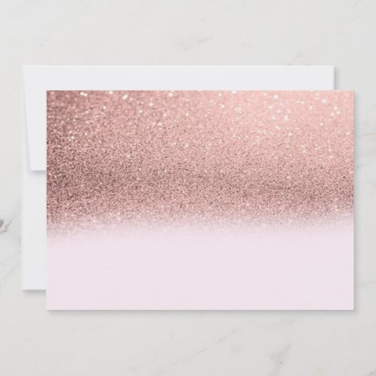 Aardige bloemige glinsterende trouwkaart om de dat save the date (Achterkant)