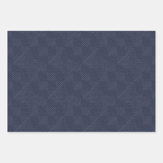 Aardige browsen en blauw modderkleding inpakpapier vel (Voorkant 2)