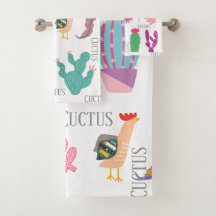 Aardige cactus en bladpatroon, cute roze blauw