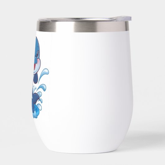 "Aardige Cartoon Dolfijn Spat in Vreugde" (Links)