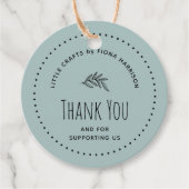 Aardige dank u voor uw steun bedankjes labels (Voorkant)