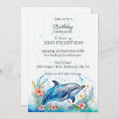 Aardige Dolfijn Kaart (Voorkant / Achterkant)