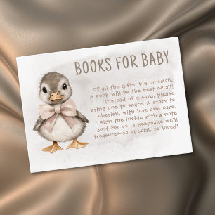 Aardige Eendje Waggel Het Zal Baby Shower Boeken Informatiekaartje