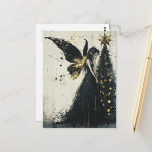 Aardige Fantasy Kerst Elf Briefkaart