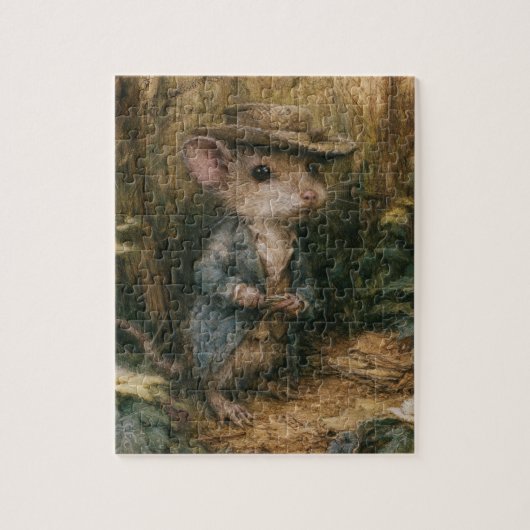 Aardige Fantasy Muis Legpuzzel (Verticaal)