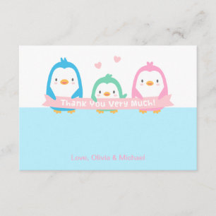 Aardige Geboortekaartjes voor Baby Shower met Ping Bedankkaart