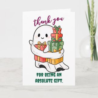 Aardige Geest Met Cadeaus Bedankkaart