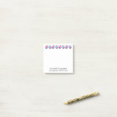 Aardige gepersonaliseerde cupcake post-it® notes (Op bureau)