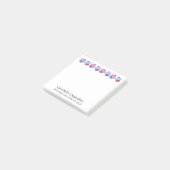 Aardige gepersonaliseerde cupcake post-it® notes (Schuin)