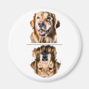 Aardige Golden Retriever Afwasmachine Magneet