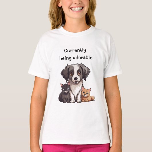 Aardige huisdieren  t-shirt (Voorkant)