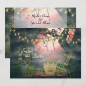 Aardige Kerkhof Save the Date Trouw Uitnodiging (Voorkant / Achterkant)