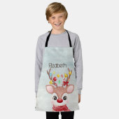 Aardige Kerst Rendieren Schort (Gedragen)