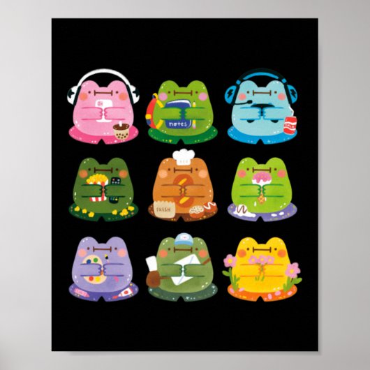 Aardige Kikkers Poster (Voorkant)
