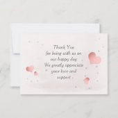 Aardige kleine zebra bedankkaart (Achterkant)