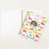Aardige Kleurrijke Kinderen Achtergrond Aangepaste Planner (Display)