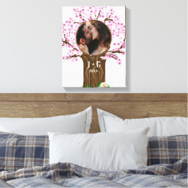 Aardige Koppel Aangepaste Foto Canvas Afdruk