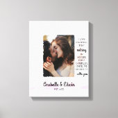 Aardige Koppel Custom Foto Canvas Afdruk (Voorkant)