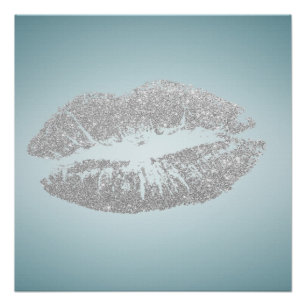 Aardige kus, lippen, visagist perfect poster