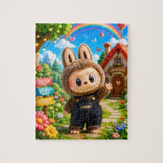 Aardige Labubu Kids Puzzel (Verticaal)
