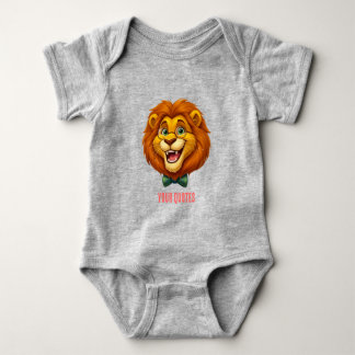 Aardige Leeuwen Mascotte met Strik voor Kinderen Romper