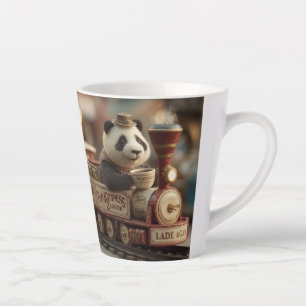 Aardige Pandabeeldje op een Klassieke Speelgoedtre Latte Mok