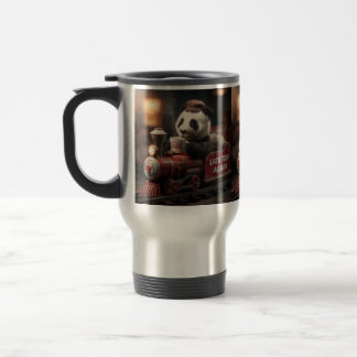 Aardige Pandabeeldje op een Klassieke Speelgoedtre Reisbeker