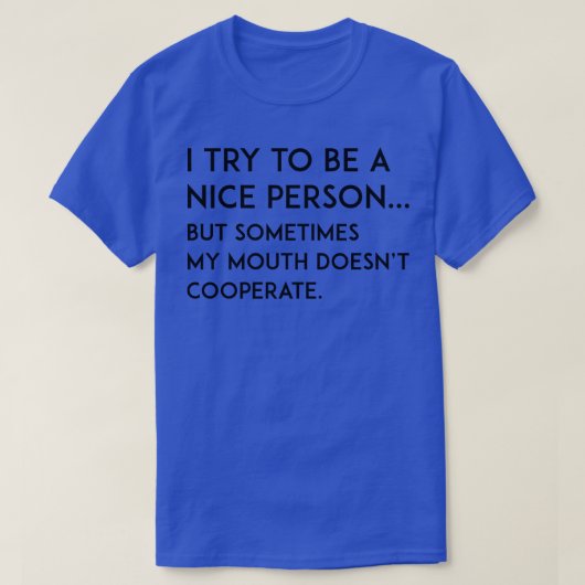 Aardige persoon 2 t-shirt (Design voorkant)