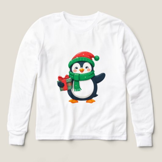 Aardige pinguïn gekleed voor Kerstmis (Voorkant)