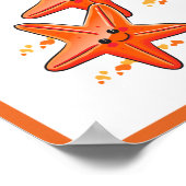 Aardige Poster van Zeester voor Kinderkamer op Maa (Hoek)