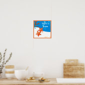 Aardige Poster van Zeester voor Kinderkamer op Maa (Keuken)