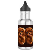 Aardige Ruby Cavalier Spaniel Waterfles (Links)