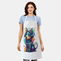 Aardige ruimte pup in een retro astronautenpak