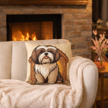 Aardige Shih Tzu-hondenhuis-cartoons