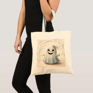 Aardige spookachtige vriend Halloween-ontwerp Tote Bag