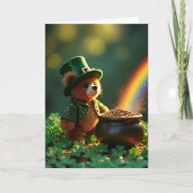 Aardige St. Patrick's Day-knuffelbeer