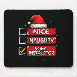 Aardige Stoute Yoga Instructeur Kerst Wenslijst Si Muismat