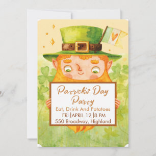 Aardige uitnodiging voor St. Patrick's Day-feestje