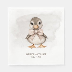 Aardige Waddende Eend Baby Shower Servet