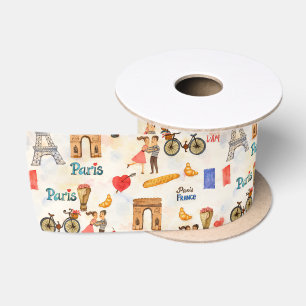 Aardige Whimsical Waterverf Parijse Motieven met E Lint