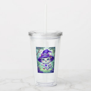Aardige Witte Tijger Heks Tumbler Acryl Drinkbeker